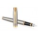Parker IM fountain pen Cartridge filling system Brushed steel 1 pc(s)