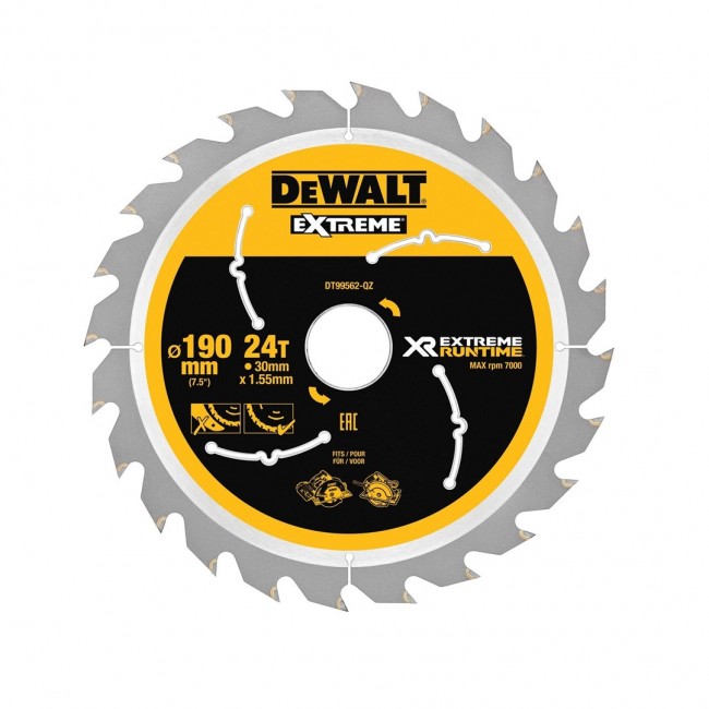 DEWALT Flexvolt Kreissaegeblatt Handkr. 190/30mm 24WZ/FZ