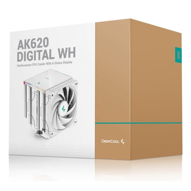 DeepCool AK620 Digital WH Processor Air cooler 12 cm White 1 pc(s)