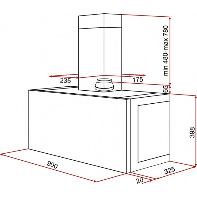 Teka DHI 90 Stainless steel 780 m /h Teka DHI 90 Stainless steel 780 m /h