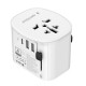 Gembird TPA-EU2A1C15-01-W Grounded universal travel power adapter, 15 W, white Gembird TPA-EU2A1C15-01-W Grounded universal travel power adapter, 15 W, white