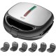 Camry | CR 3057 | Sandwich maker 6 in 1 | 1200 W | Number of plates 6 | Number of pastry | Diameter cm | Black/Silver