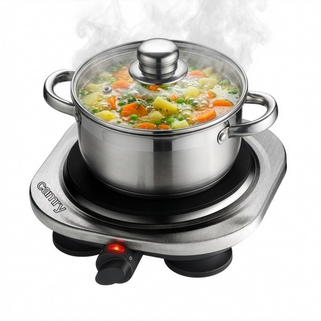 Adler CAMRY CR 6510 stove Freestanding Black,Grey Electric