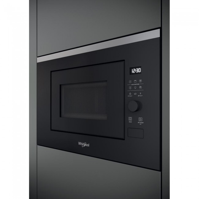 Whirlpool WMF201G Black, Stainless steel Grill microwave Built-in 20 L 800 W