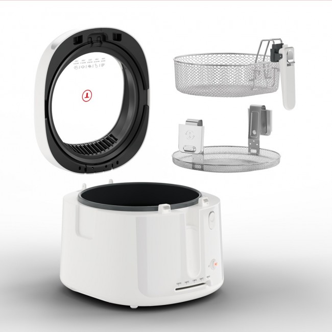 Tefal Filtra Vision FF2541E0 fryer Single 2.1 L Stand-alone 1900 W Deep fryer White Tefal Filtra Vision FF2541E0 fryer Single 2.1 L Stand-alone 1900 W Deep fryer White