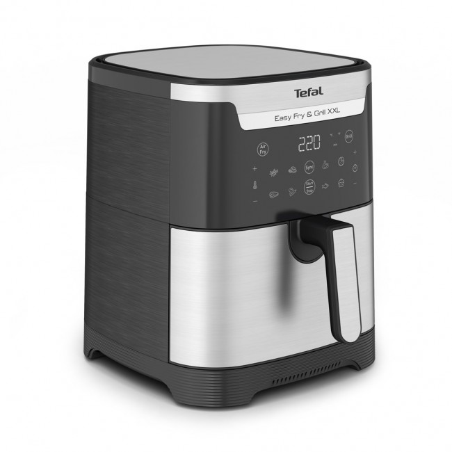 TEFAL Easy Fry & Grill EY801D 6.5 L Stand-alone 1650 W Hot air fryer Stainless steel TEFAL Easy Fry & Grill EY801D 6.5 L Stand-alone 1650 W Hot air fryer Stainless steel