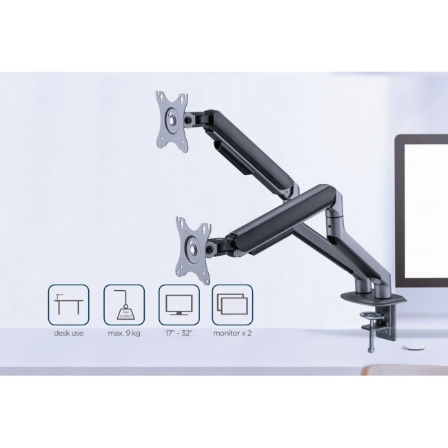 Gembird MA-DA2-05 monitor mount / stand 81.3 cm (32 Gembird MA-DA2-05 monitor mount / stand 81.3 cm (32