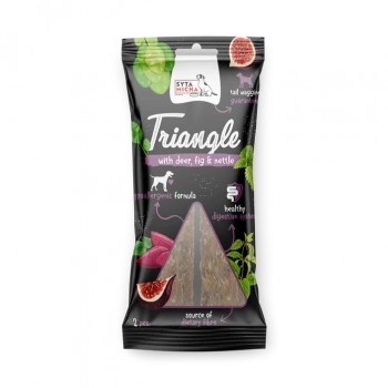 SYTA MICHA Triangle Deer with fig and nettle - dog treat - 2