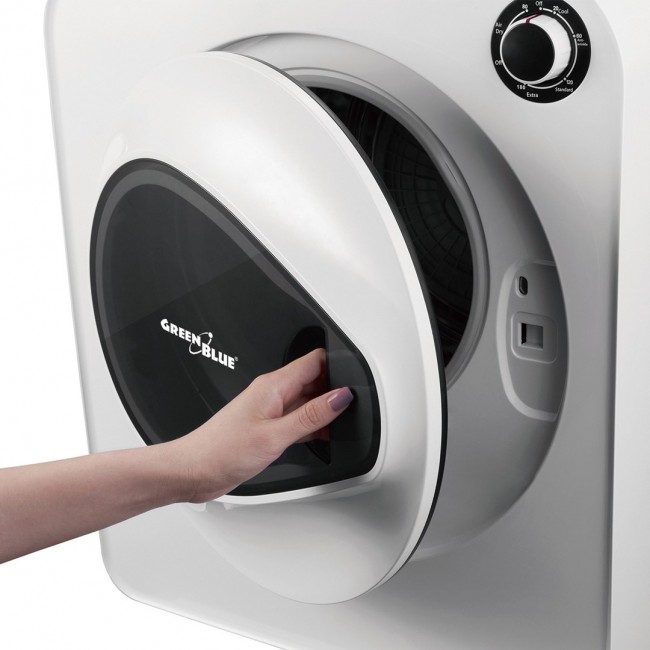GreenBlue GB405 Tumble Dryer Electric Clothes 830W 3kg Mini Travel Vented Freestanding Wall Mount 5 Drying Programs GreenBlue GB405 Tumble Dryer Electric Clothes 830W 3kg Mini Travel Vented Freestanding Wall Mount 5 Drying Programs
