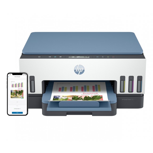 HP Smart Tank 725 All-in-One Thermal inkjet A4 4800 x 1200 DPI 15 ppm Wi-Fi HP Smart Tank 725 All-in-One Thermal inkjet A4 4800 x 1200 DPI 15 ppm Wi-Fi