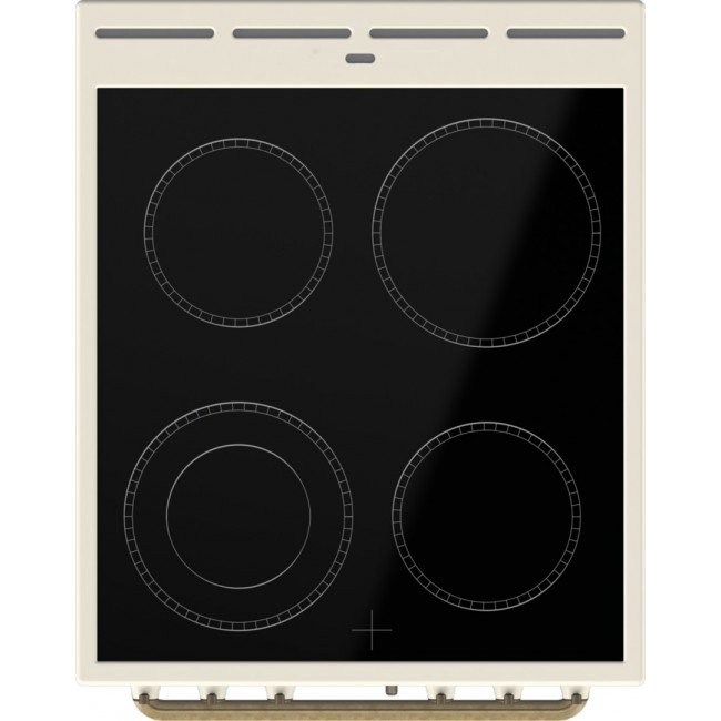 Gorenje GECS5B70CLI Freestanding cooker Electric Ceramic hob Beige
