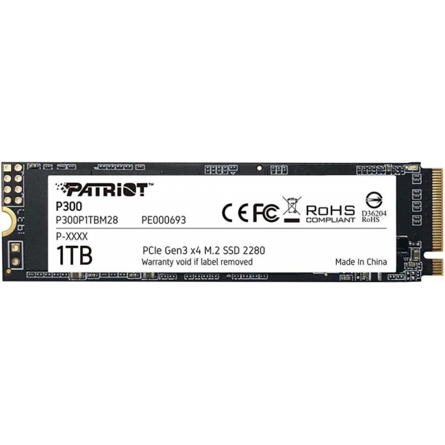 Patriot Memory P300 M.2 1000 GB PCI Express 3.0 NVMe