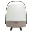Kooduu Lite-up Play 2.0 Mono portable speaker Beige, White, Wood 10 W