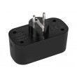 TUYA WiFi-controlled double smart socket, black