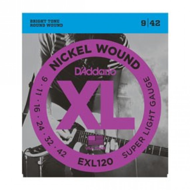 D'Addario EXL120 - electric guitar strings (9-42)