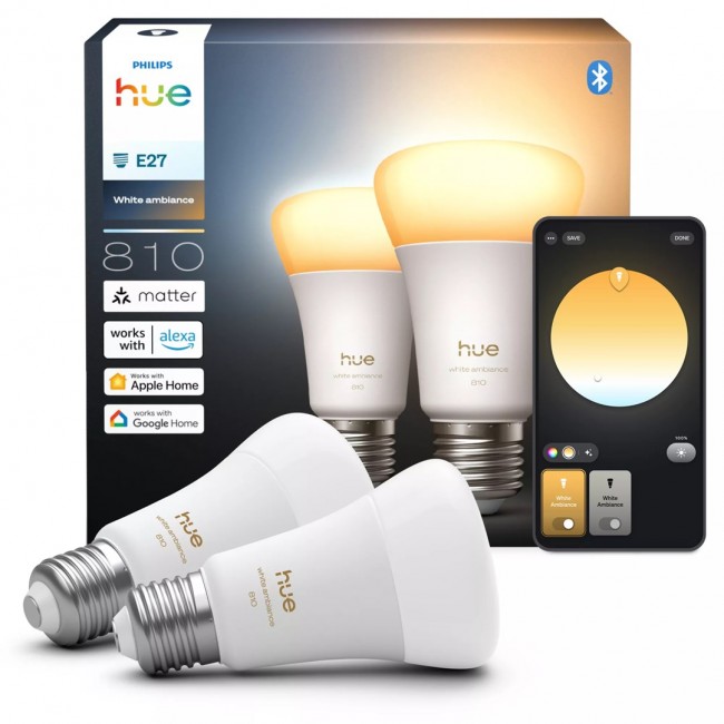 Philips Hue White ambience A60 E27 smart bulb 810