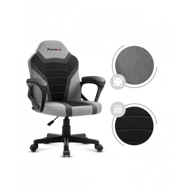 Huzaro RANGER 1.0 GREY MESH office/computer chair Flat seat Meshed backrest