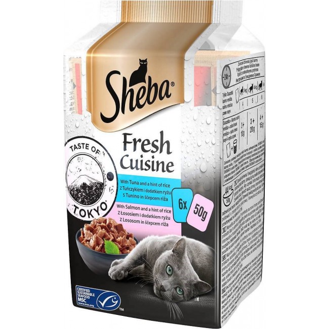 SHEBA Mini Fresh Cuisine Taste of Tokyo - wet cat food - 6x50 g