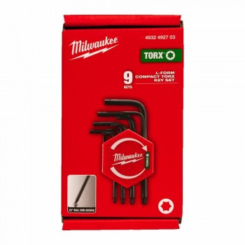 MILWAUKEE TORX WRENCH COMPACT SET 9pcs.