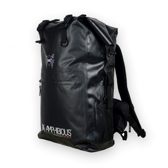 AMPHIBIOUS WATERPROOF BACKPACK OVERLAND 45L BLACK P/N: ZSF-1045.01 AMPHIBIOUS WATERPROOF BACKPACK OVERLAND 45L BLACK P/N: ZSF-1045.01