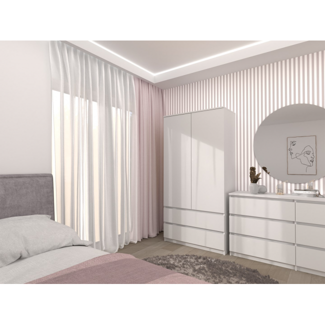 Topeshop SZAFA MALWA B bedroom wardrobe/closet 5 shelves 2 door(s) White