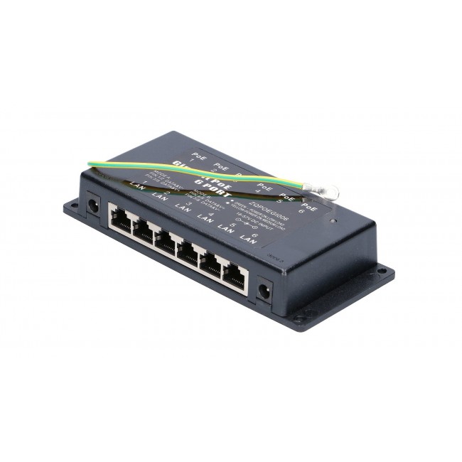 Extralink 6 Ports | Gigabit PoE Injector | 6x 1000Mbps RJ45 Extralink 6 Ports | Gigabit PoE Injector | 6x 1000Mbps RJ45