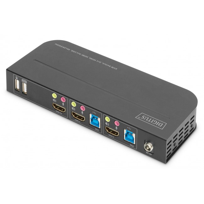 Digitus KVM Switch, 2x1 HDMI, HDMI Out,USB, 4Kx2K@60Hz Digitus KVM Switch, 2x1 HDMI, HDMI Out,USB, 4Kx2K@60Hz
