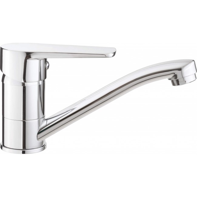 Basin mixer with swivel spout