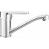 Basin mixer with swivel spout