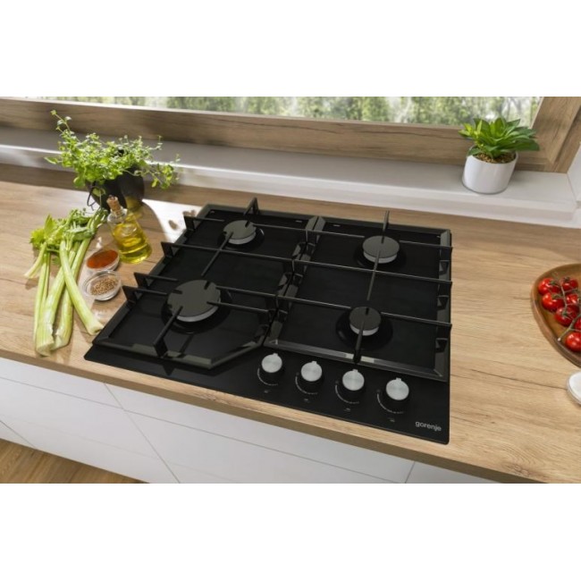 Gorenje GT641KB hob Black Built-in 60 cm Gas 4 zone(s) Gorenje GT641KB hob Black Built-in 60 cm Gas 4 zone(s)