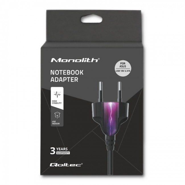 QOLTEC POWER SUPPLY 45W 19V 2.37A 4.0*1.35 QOLTEC POWER SUPPLY 45W 19V 2.37A 4.0*1.35