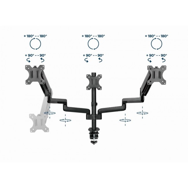 Gembird MA-DA3-01 monitor mount / stand 68.6 cm (27