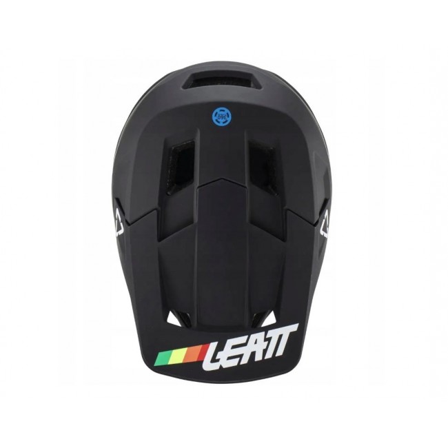 LEATT MTB Gravity 1.0 V23 Full-Face Cycling Helmet, Size L (59 60 cm), Black