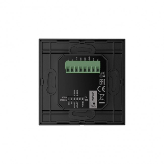AUDAC WP205/B wall plate/switch cover Black AUDAC WP205/B wall plate/switch cover Black