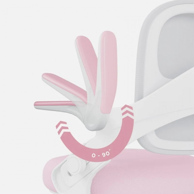 Junior 4.3 Pink-Grey swivel chair