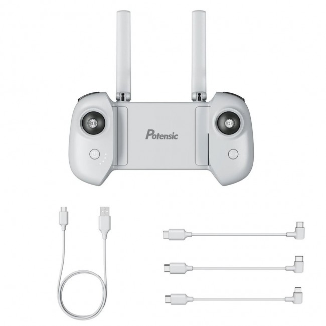 Drone remote with gimbal and 1 USB charging cable Drone remote with gimbal and 1 USB charging cable