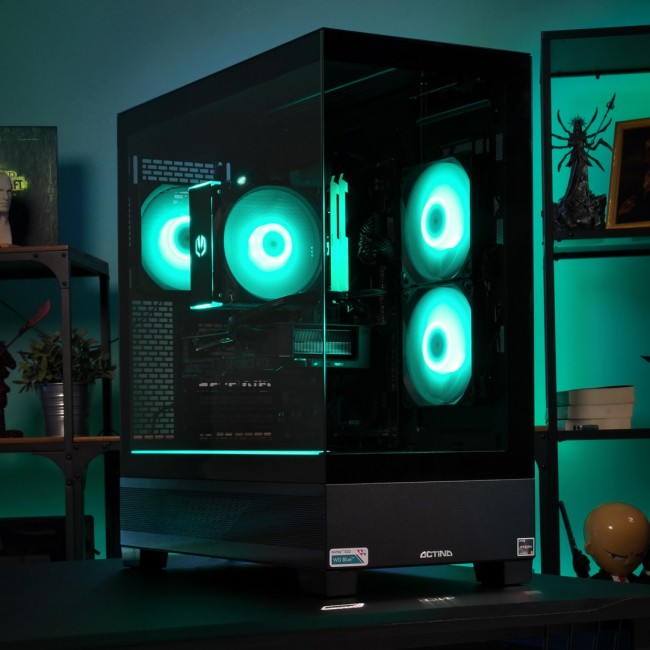 Actina 5901443383628 PC AMD Ryzen 5 5600X 32 GB DDR4-SDRAM 1 TB SSD AMD Radeon RX 6600 Midi Tower Black Actina 5901443383628 PC AMD Ryzen 5 5600X 32 GB DDR4-SDRAM 1 TB SSD AMD Radeon RX 6600 Midi Tower Black
