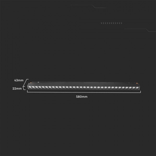 Rail luminaire 48V V-TAC 20W LED SMART WiFi TRACKLIGHT 3in1 Black VT-3621 2700K-6400K 2000lm Rail luminaire 48V V-TAC 20W LED SMART WiFi TRACKLIGHT 3in1 Black VT-3621 2700K-6400K 2000lm