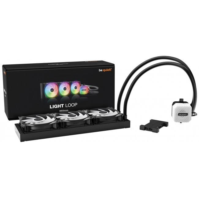 be quiet! LIGHT LOOP 360mm Black Processor All-in-one liquid cooler 12 cm 1 pc(s) be quiet! LIGHT LOOP 360mm Black Processor All-in-one liquid cooler 12 cm 1 pc(s)