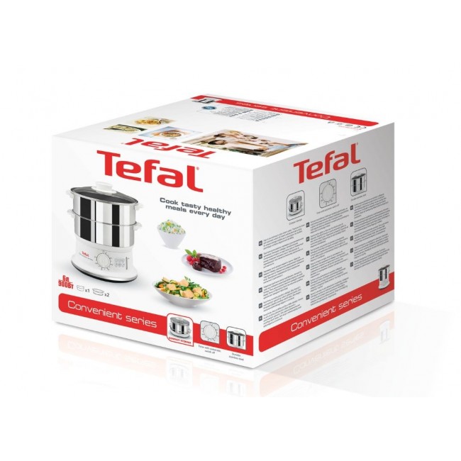 Tefal VC1451 steam cooker 2 basket(s) Freestanding 900 W White, Stainless steel Tefal VC1451 steam cooker 2 basket(s) Freestanding 900 W White, Stainless steel