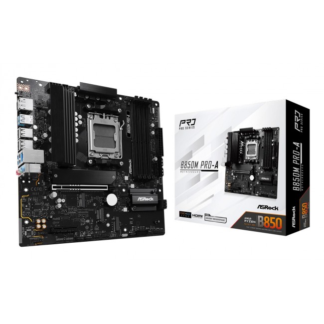 Asrock B850M Pro-A AMD B850 Socket AM5 micro ATX Asrock B850M Pro-A AMD B850 Socket AM5 micro ATX