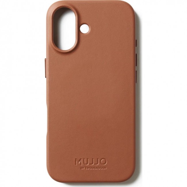Mujjo Full Leather Case MagSafe Case for iPhone 17 Brown