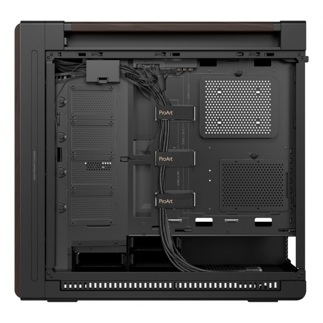 ASUS ProArt PA602 Wood Edition Modern Black - Metal Panel Midi Tower Black, Wood