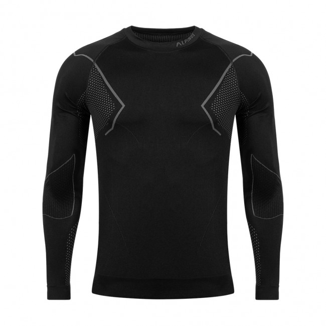 Men's thermoactive sweatshirt Alpinus Active Base Layer black-gray GT43189 S Men's thermoactive sweatshirt Alpinus Active Base Layer black-gray GT43189 S