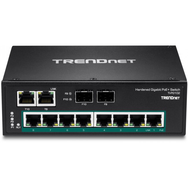 Trendnet TI-PG102 network switch Unmanaged Gigabit Ethernet (10/100/1000) Power over Ethernet (PoE) Black Trendnet TI-PG102 network switch Unmanaged Gigabit Ethernet (10/100/1000) Power over Ethernet (PoE) Black