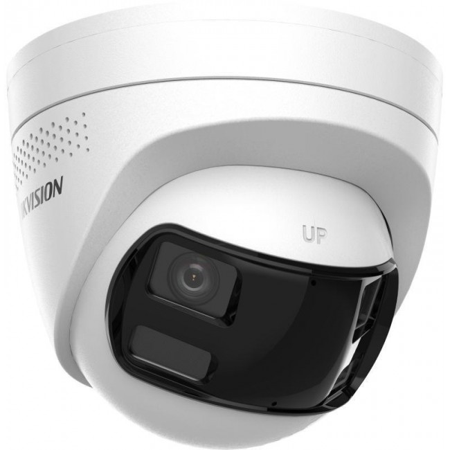Hikvision Value Series 8 MP Dual Lens Stitched Wide Angle Smart Hybrid Light Fixed Turret Network Camera Hikvision Value Series 8 MP Dual Lens Stitched Wide Angle Smart Hybrid Light Fixed Turret Network Camera
