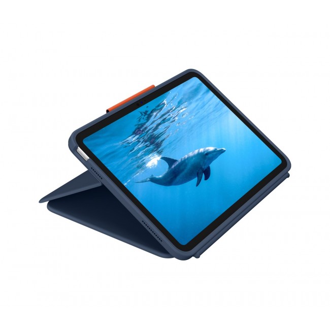 Logitech Rugged Combo 4 QWERTZ German Smart Connector Blue