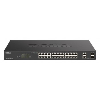 D-Link DGS-1100-26MPV2 network switch Managed L2 Gigabit Ethernet (10/100/1000) Power over Ethernet (PoE) Black