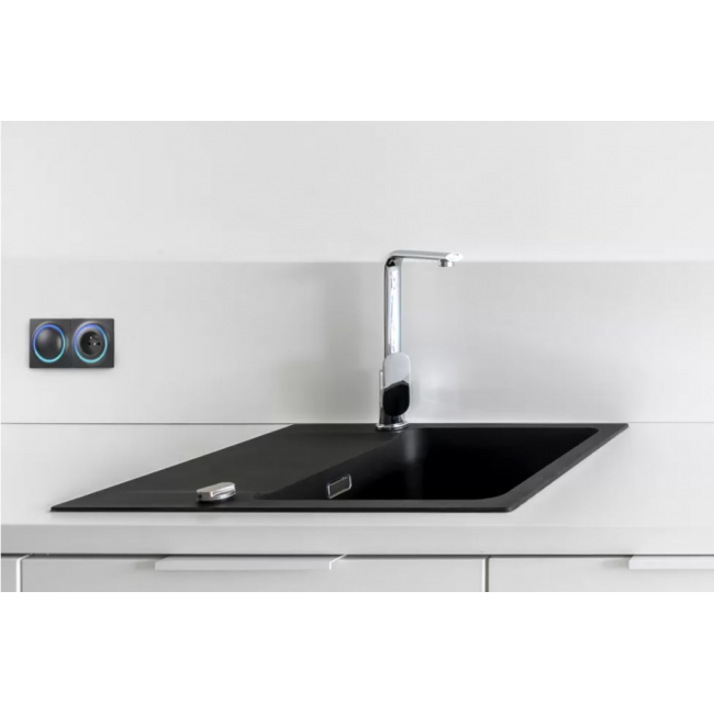 Fibaro Walli smart electrical socket FGWOE-011-8 Wallli Outlet Anthracite Fibaro Walli smart electrical socket FGWOE-011-8 Wallli Outlet Anthracite