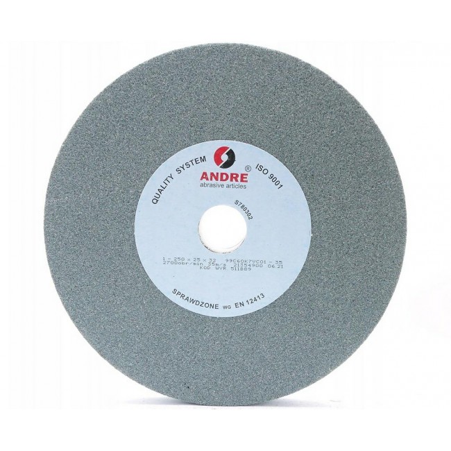 Flat grinding wheel 250mm x 25mm x 32mm green Flat grinding wheel 250mm x 25mm x 32mm green